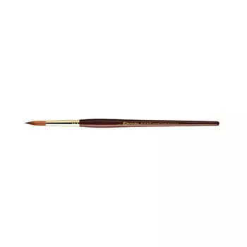 Кисть колонок №8 круглая Escoda "Reserva 1212" Tajmyr короткая ручка бордо