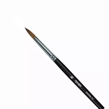 Кисть колонок №9 круглая Альбатрос "Профи" длинная ручка