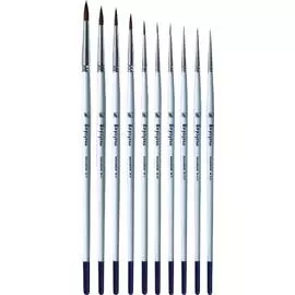 Кисть колонок круглая Альбатрос "Баргузин" для миниатюры