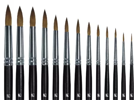 Кисть колонок круглая Альбатрос "Мастер"