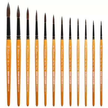 Кисть пони круглая Tintoretto "Pony" на короткой ручке