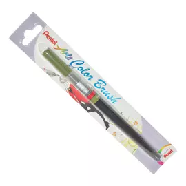 Кисть с краской Pentel "Colour Brush" Оливковый