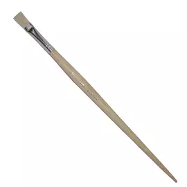 Кисть щетина №10 плоская ЦТИ длинная ручка