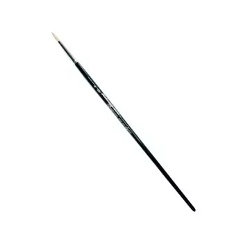 Кисть щетина №10 плоская Живописные кисти "1617" длинная ручка с черным кончиком