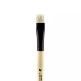 Кисть щетина №14 плоская укороченная Альбатрос "Хобби" длинная ручка