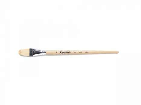 Кисть щетина №26 овальная Roubloff "1632" длинная ручка п/лак
