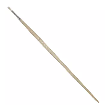 Кисть щетина №2 плоская ЦТИ длинная ручка