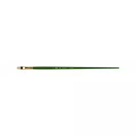 Кисть щетина №4 плоская Гамма "Пейзаж" длинная ручка