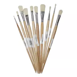 Кисть щетина №6 овальная ЦТИ длинная ручка