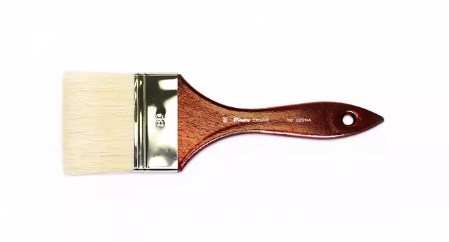 Кисть щетина флейц №80 Pinax "Creative 100" короткая ручка