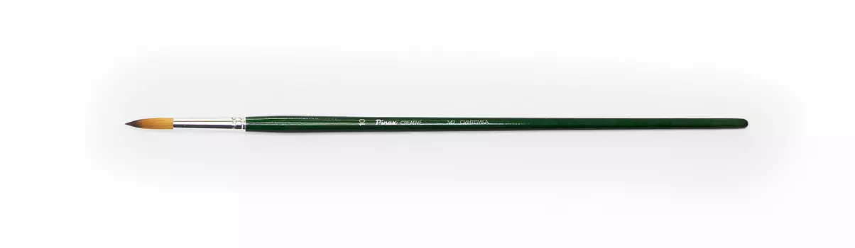 Кисть синтетика №10 круглая Pinax "Creative 342" длинная ручка