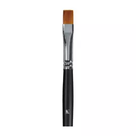 Кисть синтетика №10 плоская Альбатрос "Мастер" короткая ручка