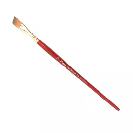 Кисть синтетика №10 скошенная Pinax "Oro Rosso 758" короткая ручка