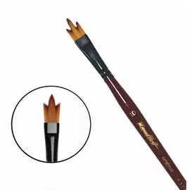 Кисть синтетика №10 "трезубец" Roubloff "12RB" короткая ручка