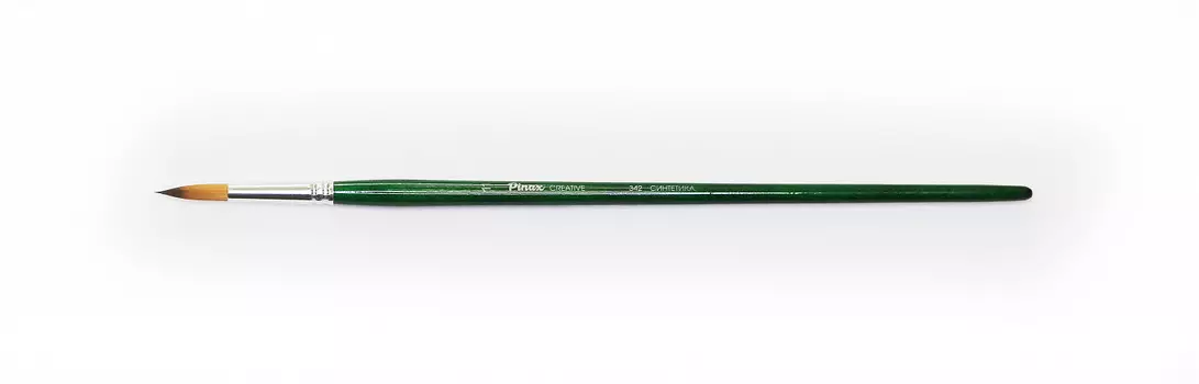 Кисть синтетика №11 круглая Pinax "Creative 342" длинная ручка