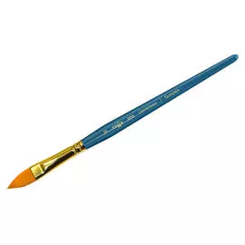 Кисть синтетика №12 кошачий язык Гамма "Галерея" короткая ручка