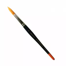 Кисть синтетика №12 круглая Leonard Acrylstyl "1158" короткая ручка жемчужно-синяя