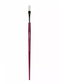 Кисть синтетика №12 овальная Альбатрос "Имитация щетины"