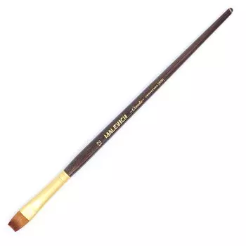 Кисть синтетика №12 плоская Малевичъ "Клод"