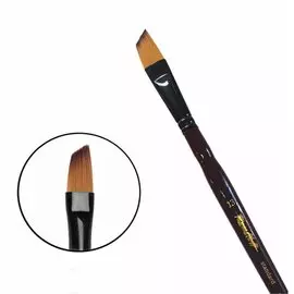 Кисть синтетика №13 "наклонная" Roubloff "05RB" короткая ручка