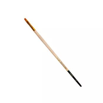 Кисть синтетика №14 овальная Живописные кисти "1339" длинная ручка с черным кончиком