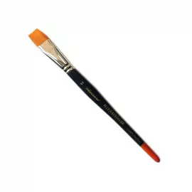 Кисть синтетика №14 плоская Leonard Acrylstyl "1158" короткая ручка