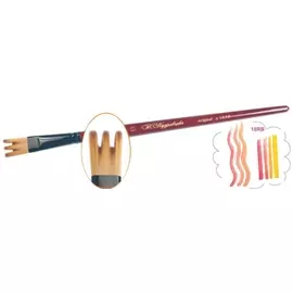 Кисть синтетика №15 "шотландка" Roubloff "18RB" короткая ручка