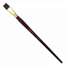 Кисть синтетика №16 плоская Pinax "Creative 684" жесткая, длинная ручка