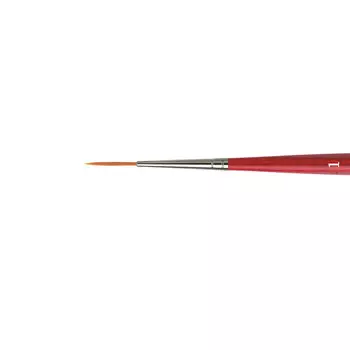 Кисть синтетика №1 круглая риггер Da Vinci Cosmotop 1280 короткая ручка