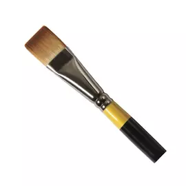 Кисть синтетика №3/4 плоская укороченная Daler-Rowney "SYSTEM 3" короткая ручка