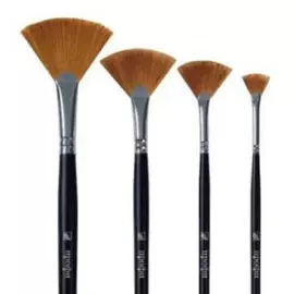 Кисть синтетика №3/5 веерная Альбатрос "Профи" длинная ручка