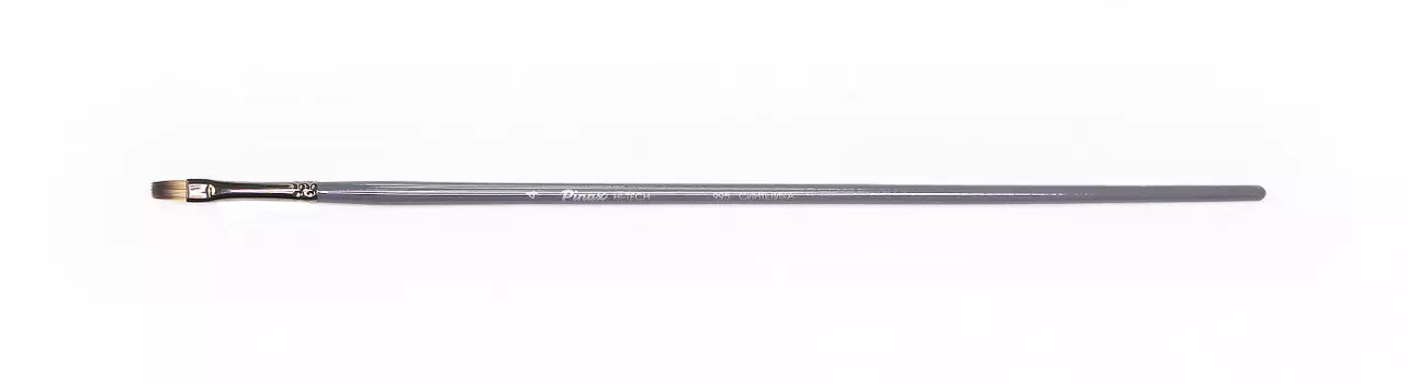 Кисть синтетика №4 плоская Pinax "HI-TECH 995" длинная ручка