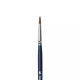 Кисть синтетика №5 круглая Альбатрос "Байкал" длинная ручка