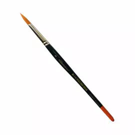 Кисть синтетика №6 круглая Leonard Acrylstyl "1158" короткая ручка жемчужно-синяя