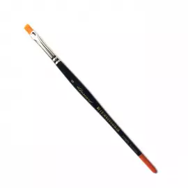 Кисть синтетика №6 плоская Leonard Acrylstyl "1158" короткая ручка