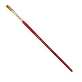 Кисть синтетика №6 плоская удлиненная Pinax "Oro Rosso 755" короткая ручка