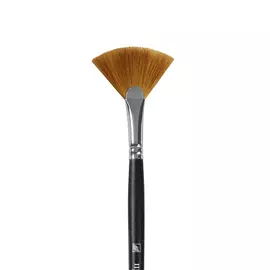 Кисть синтетика №6 веерная Альбатрос "Профи" длинная ручка