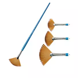 Кисть синтетика №6 веерная Winsor&amp;Newton "COTMAN 888" длинная ручка