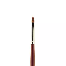 Кисть синтетика №8 "кошачий язык" Альбатрос "Студио" длинная ручка