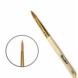 Кисть синтетика №8 круглая Roubloff "1312" длинная ручка п/лак