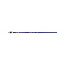 Кисть синтетика №8 плоская Гамма "Манеж" длинная ручка