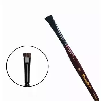 Кисть синтетика №8 "трафаретная" Roubloff "15RB" короткая ручка