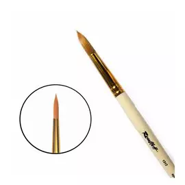 Кисть синтетика №9 круглая Roubloff "1312" длинная ручка п/лак