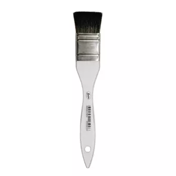 Кисть синтетика белка имитация №25 флейц Живописные кисти прозрачная ручка