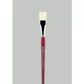 Кисть синтетика имитация щетины №20 плоская Альбатрос