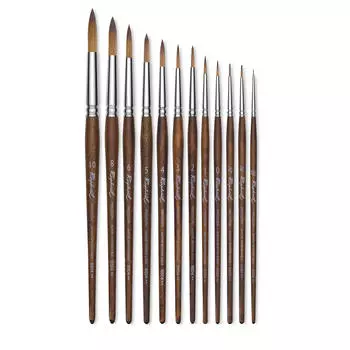 Кисть синтетика имитация соболь №5 круглая Sennelier "Precision" короткая ручка