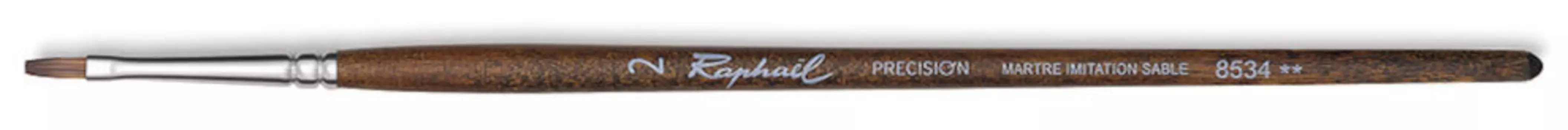 Кисть синтетика иммитация соболь №2 плоская Sennelier "Precision" короткая ручка