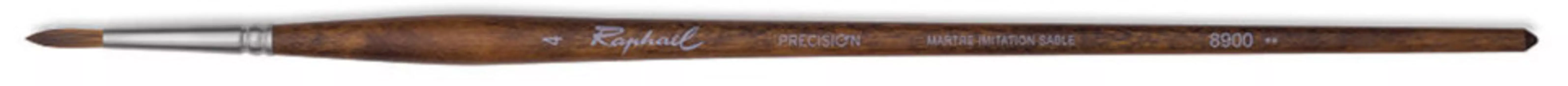 Кисть синтетика иммитация соболь №4 круглая Sennelier "Precision" длинная ручка