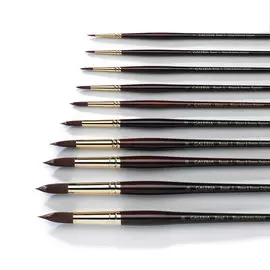 Кисть синтетика круглая, удлиненная вставка Winsor&Newton "Galeria"