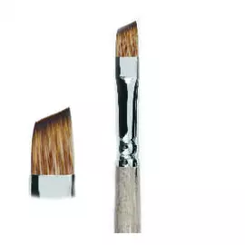 Кисть синтетика мангуст имитация №14 скошенная Живописные кисти "1T64" короткая ручка